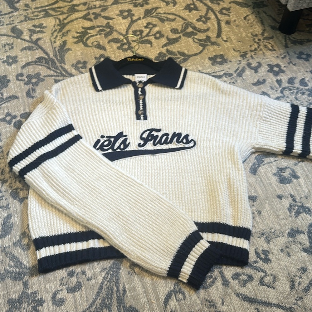 iets Frans cropped collared sweater like new condition